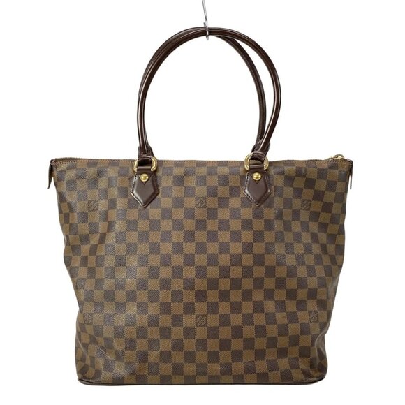 LOUIS VUITTON Saleya GM Ebene Damier - Unclear Handbag Damier Canvas 877-042525 - Picture 2 of 14